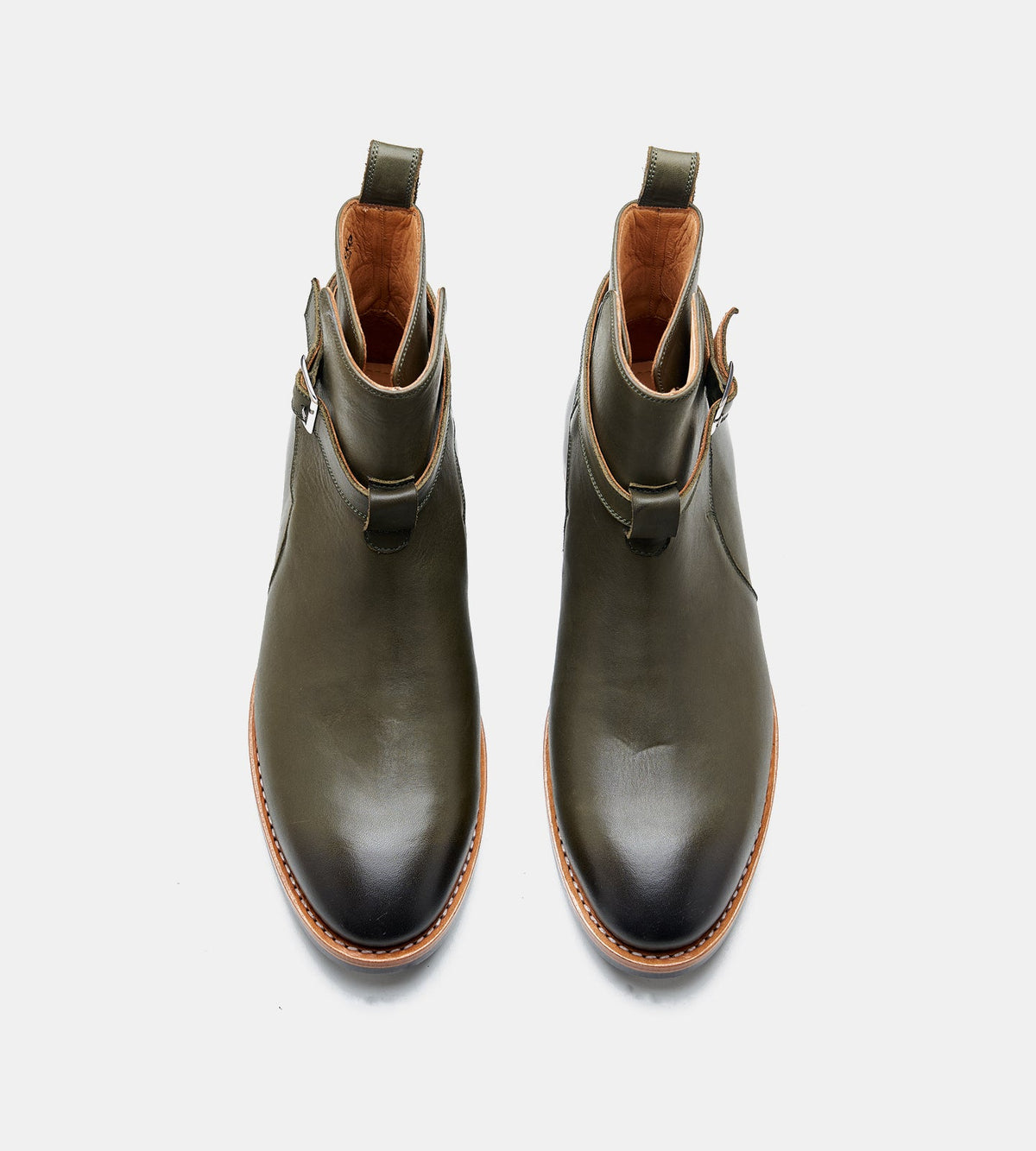 Goodyear Welted Full Grain Olive Jodhpur Boot