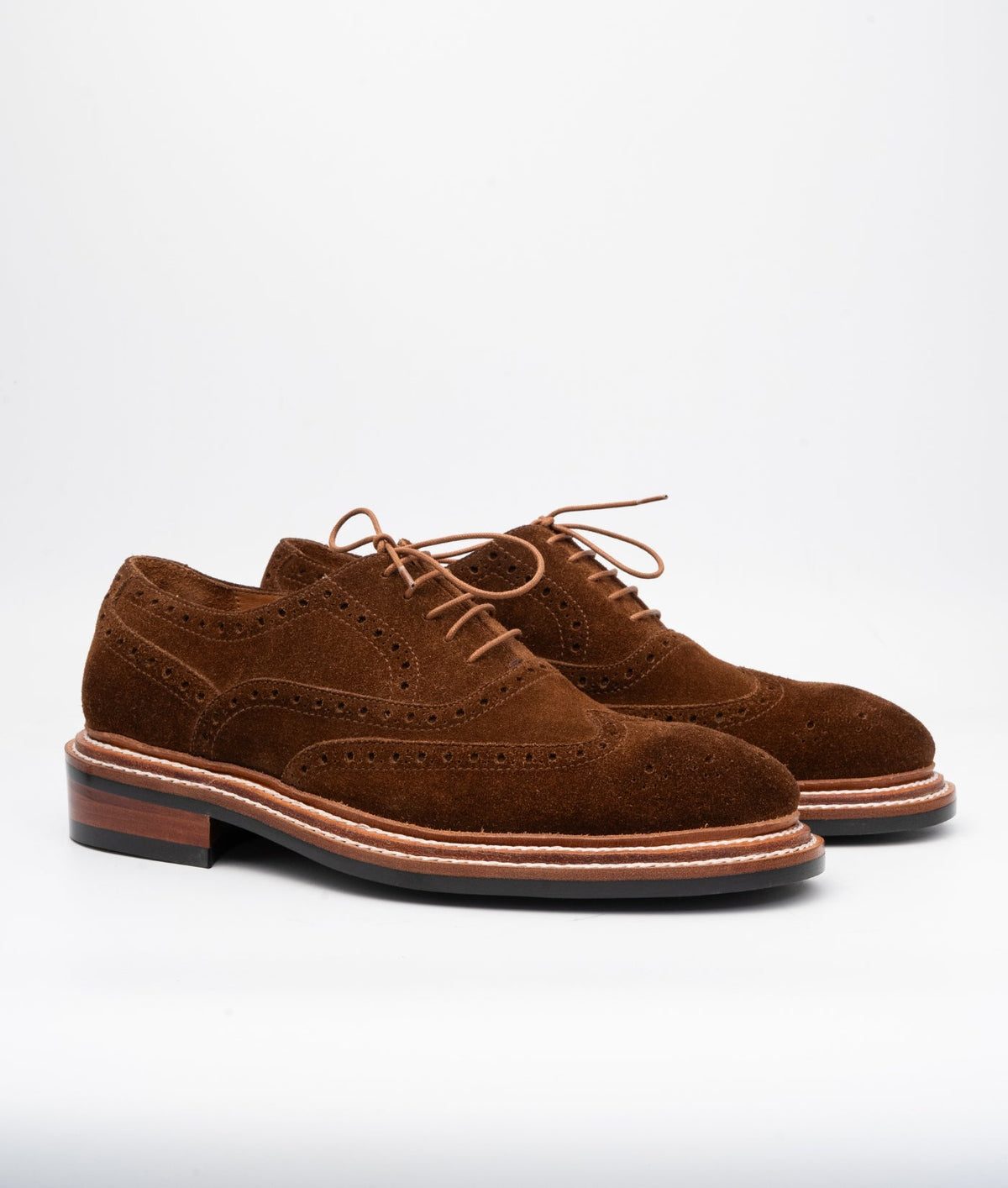 Hand-Welted C.F Stead Suede Wingtip