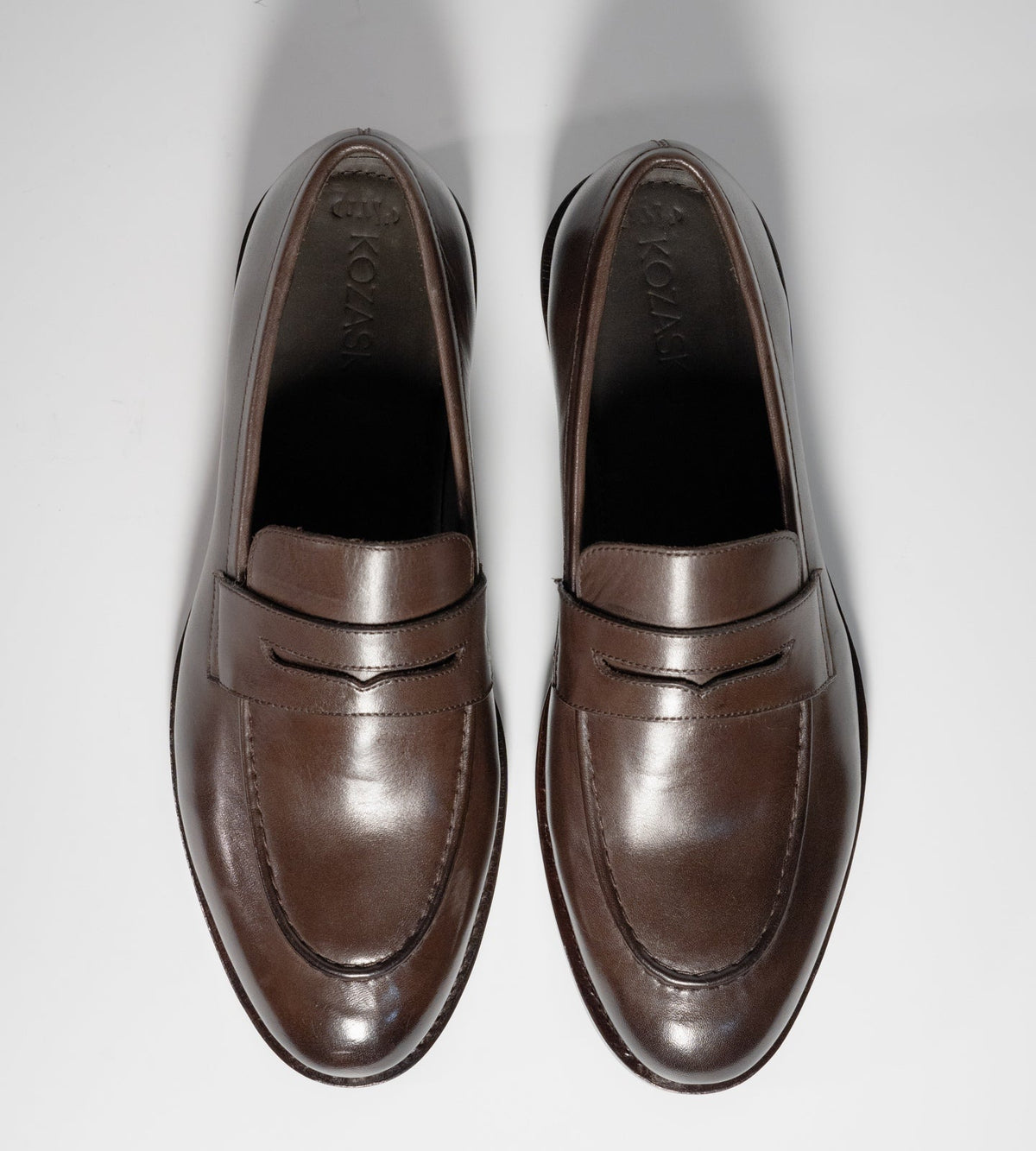 Hand Welted Classic Brown Penny Loafers