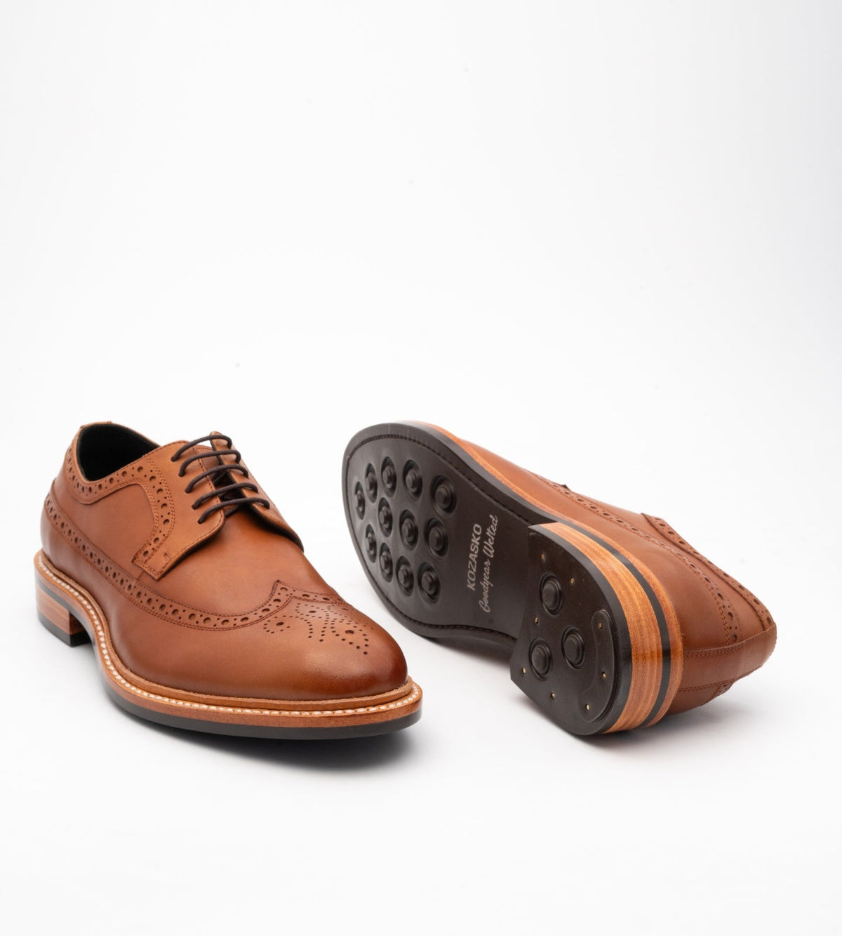Goodyear Welted Tan Longwing Blucher