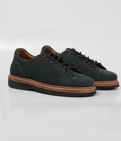 Ojas - HandWelted Olive Suede Sneaker
