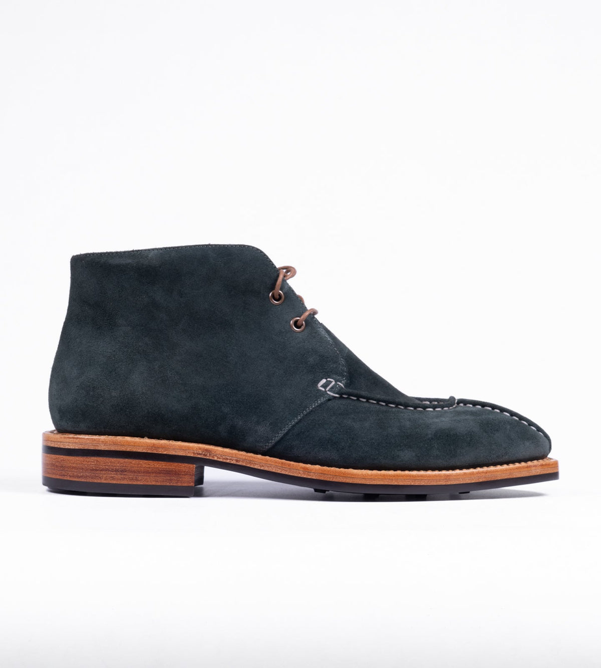 Hand-Welted Olive Suede Chukka Boot