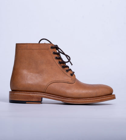 Badalassi Veg Tanned Tan Plain Toe Boot
