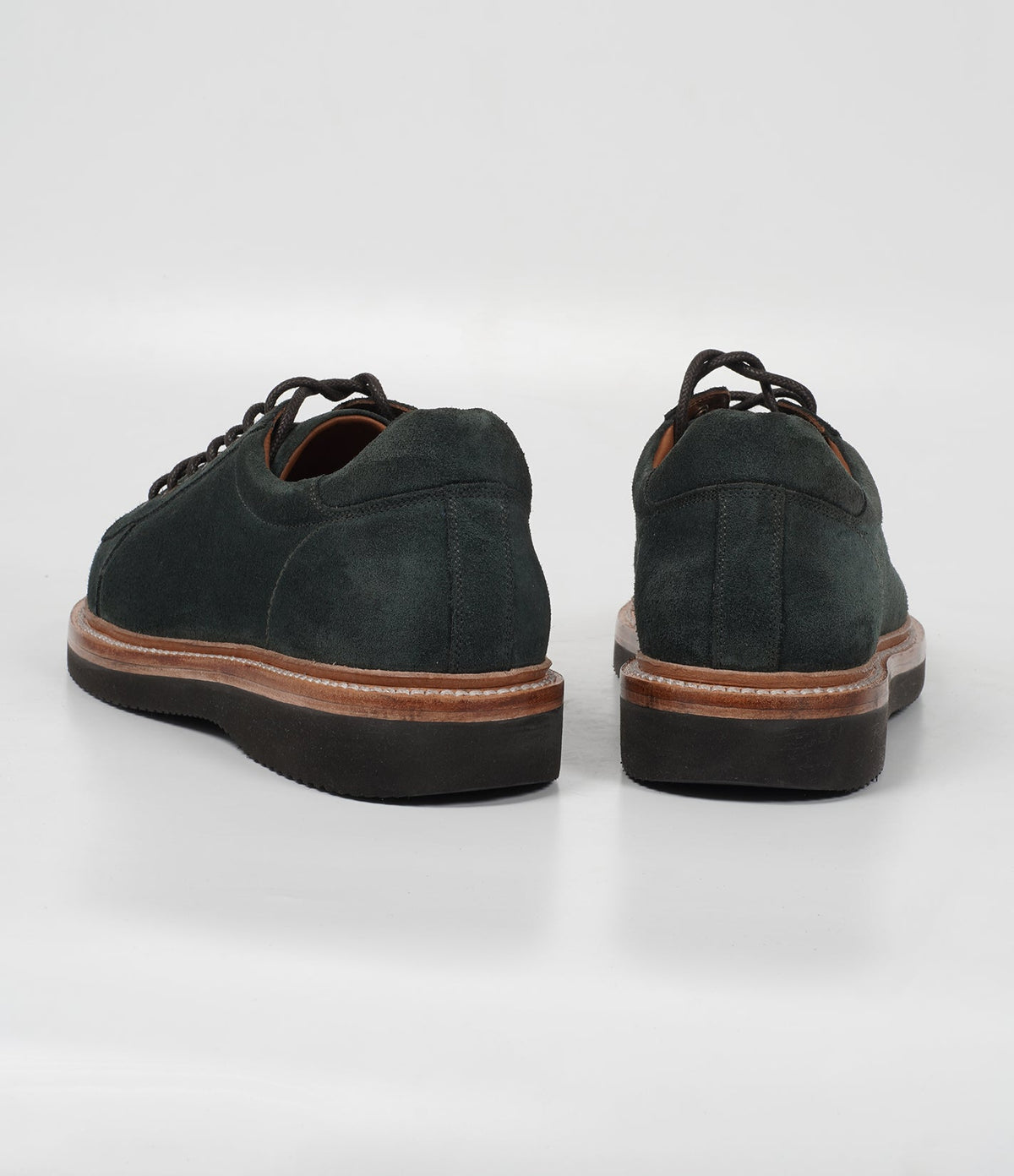 Ojas - HandWelted Olive Suede Sneaker