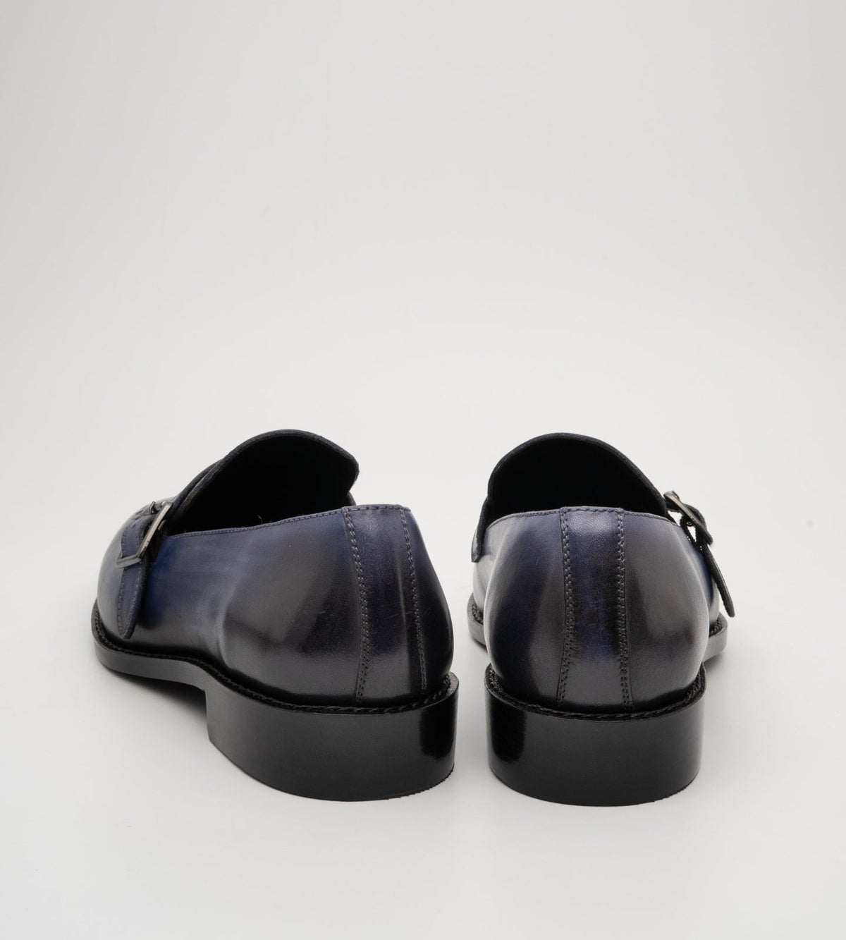 Hand Welted Navy Strap Loafer