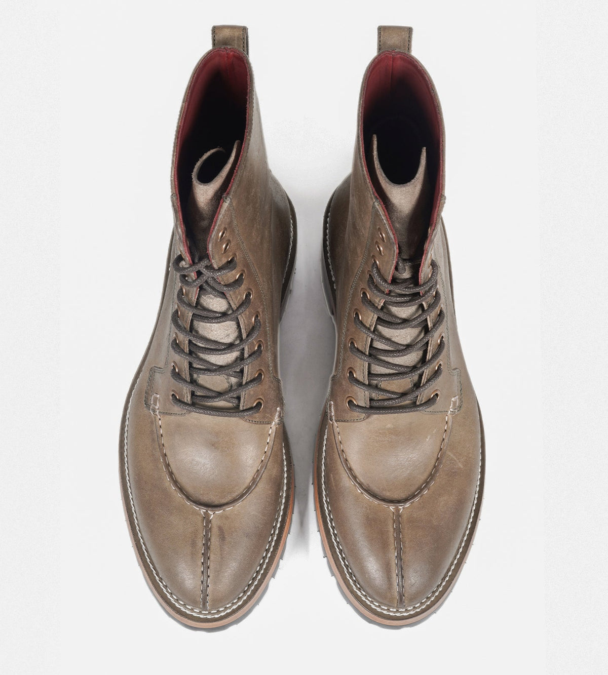 Badalassi Veg Tanned Carlo Pueblo -  Grigio Split Toe Derby Boot