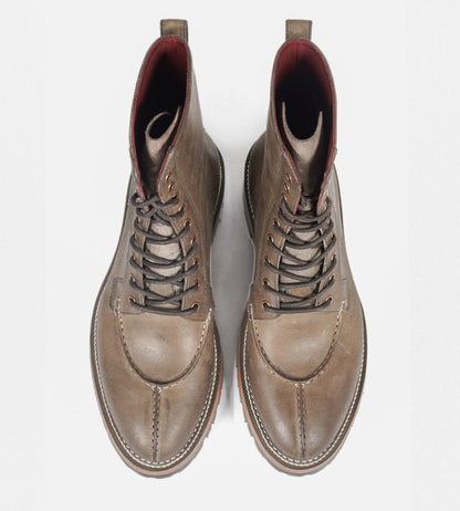 Badalassi Veg Tanned Carlo Pueblo -  Grigio Split Toe Derby Boot