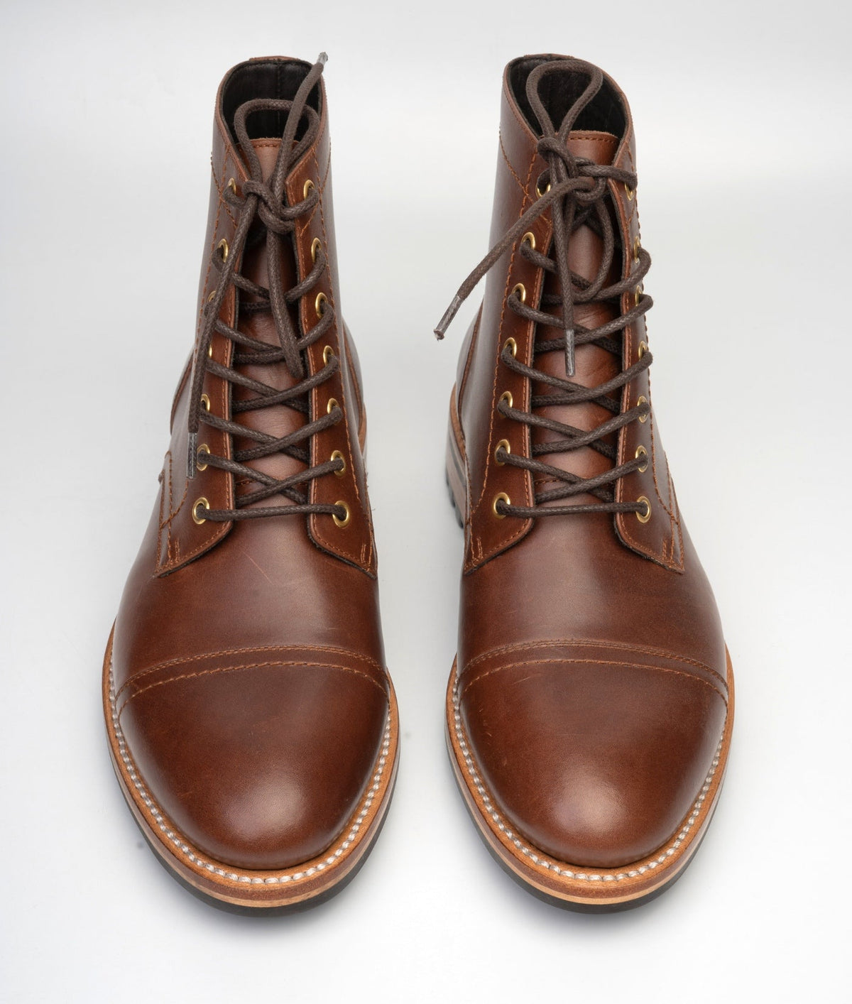 Hand-Welted Boaventura Tan Leather Captoe Boot