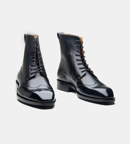 Handwelted Michigan Full Grain Wingtip Dress Boot