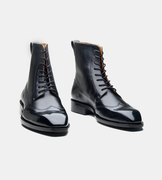 Handwelted Michigan Full Grain Wingtip Dress Boot