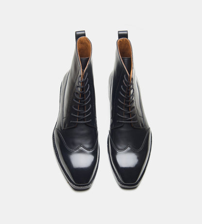 Handwelted Michigan Full Grain Wingtip Dress Boot