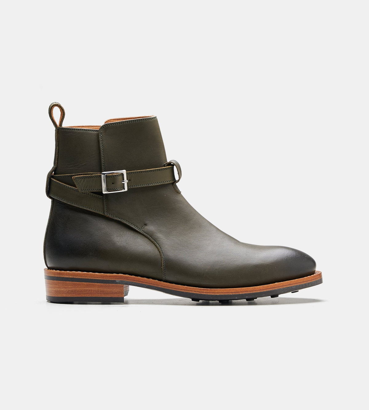Goodyear Welted Full Grain Olive Jodhpur Boot