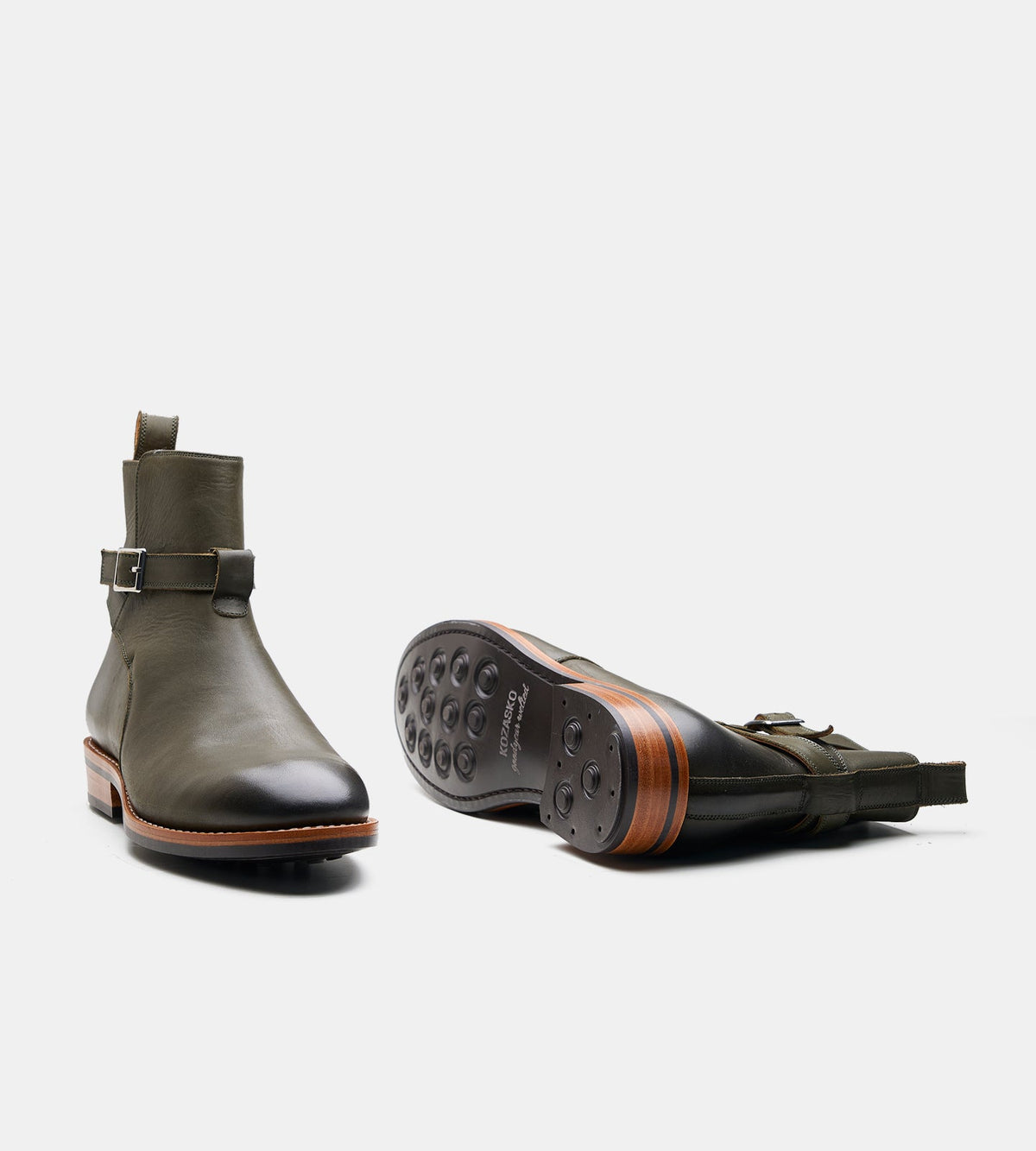Goodyear Welted Full Grain Olive Jodhpur Boot
