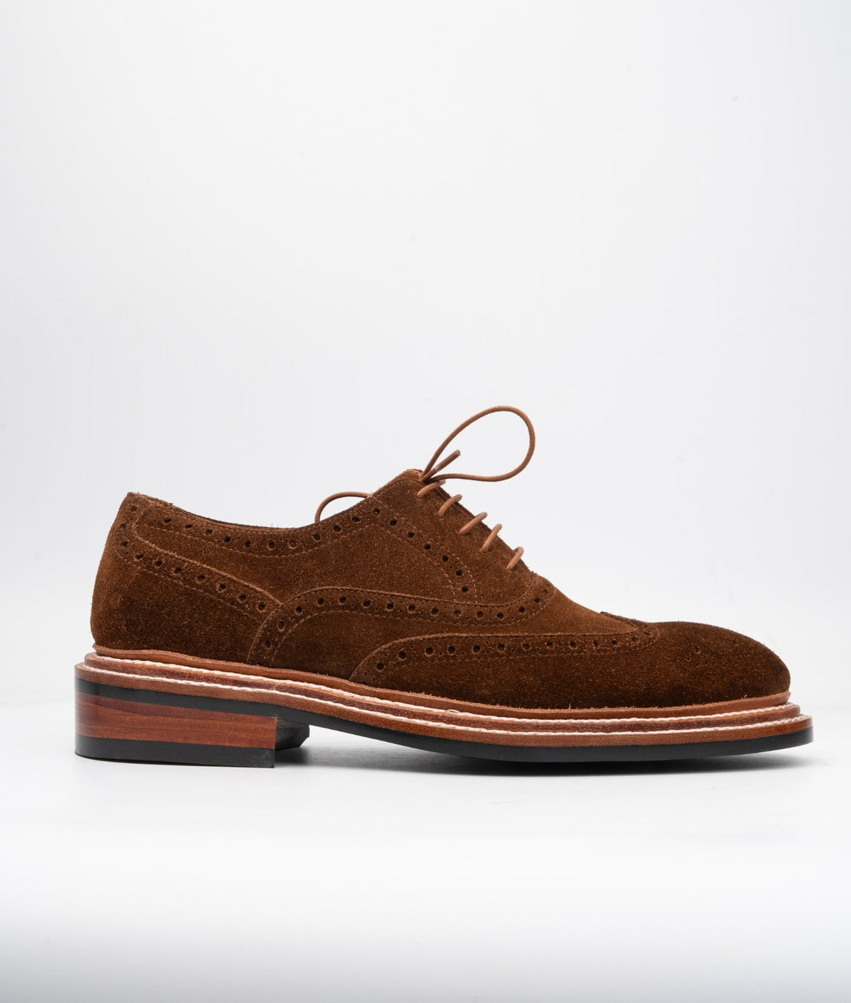 Hand-Welted C.F Stead Suede Wingtip