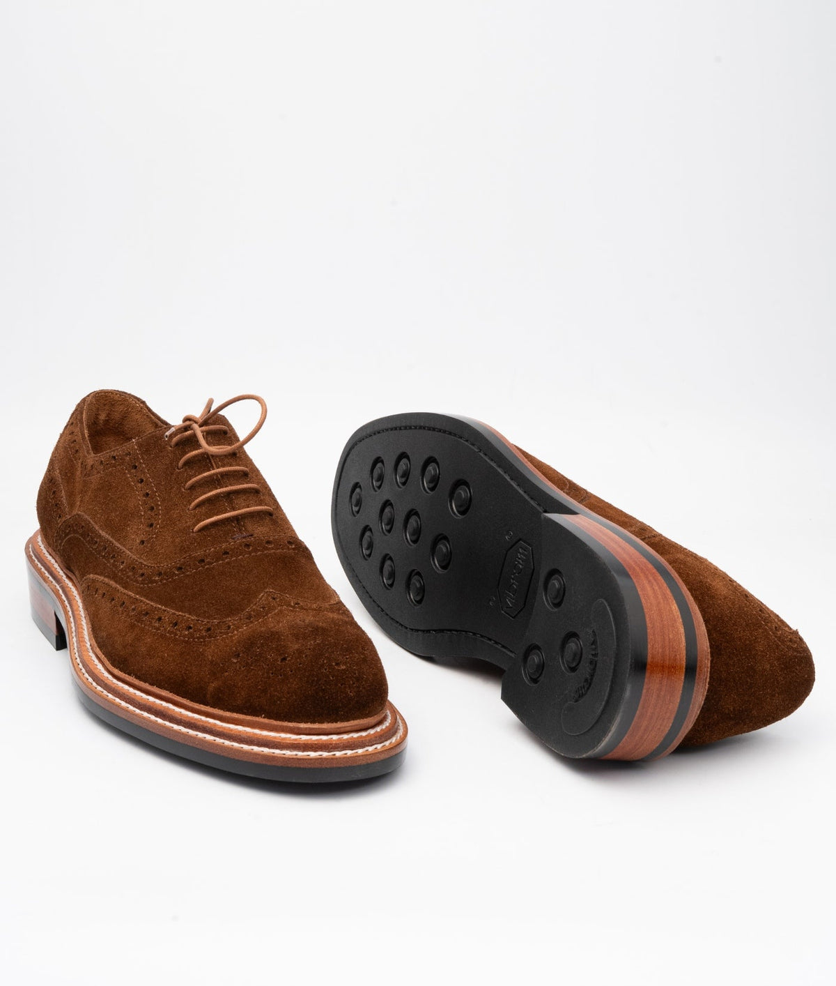 Hand-Welted C.F Stead Suede Wingtip