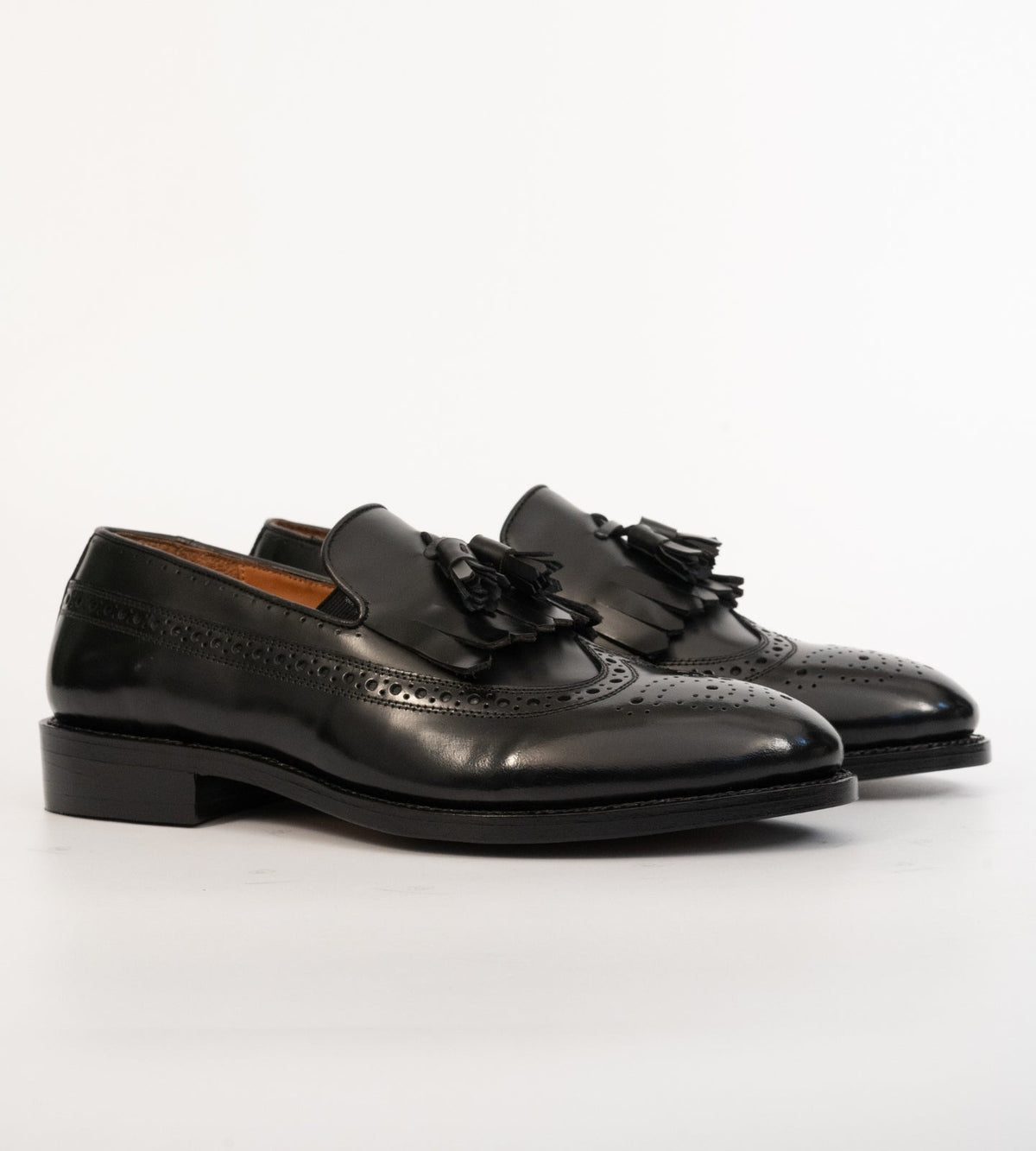 Handwelted Michigan Full Grain Brogue Tassel Loafer