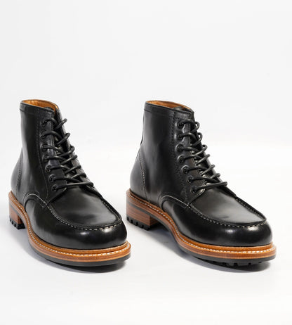 Goodyear Welted Black Full Grain Moctoe Boot