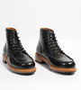 Hand Welted Black Full Grain Moctoe Boot