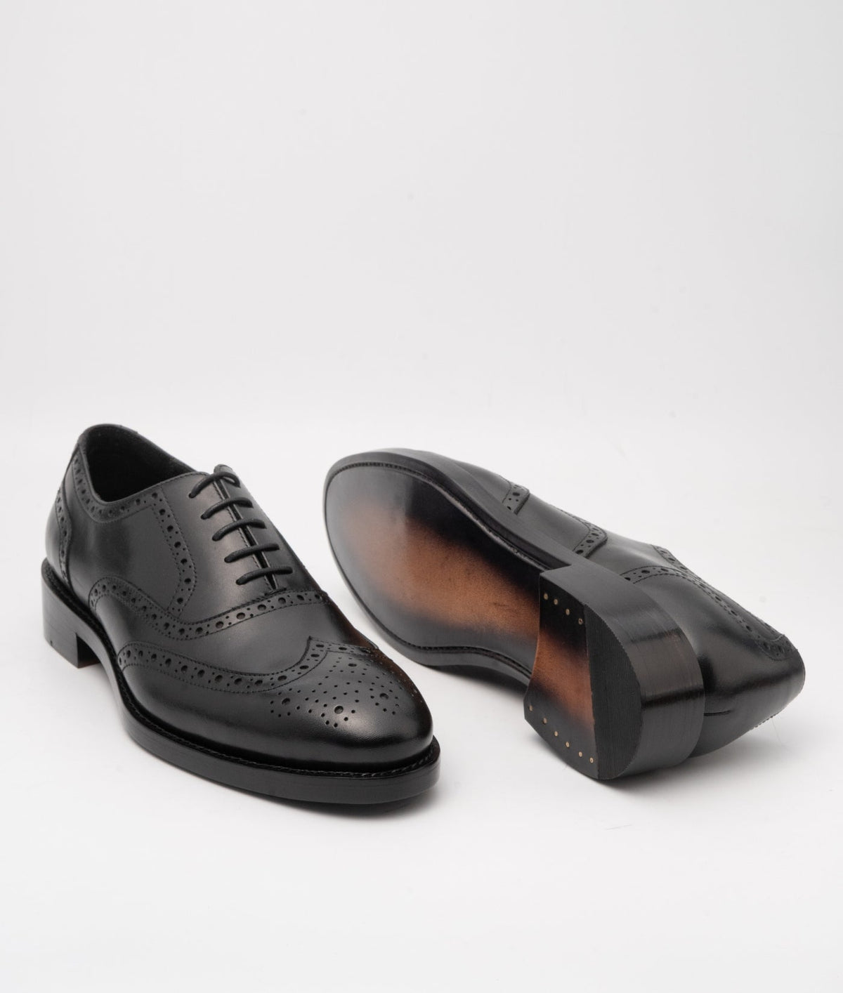 Goodyear Welted Classic Black Wingtip Oxfords