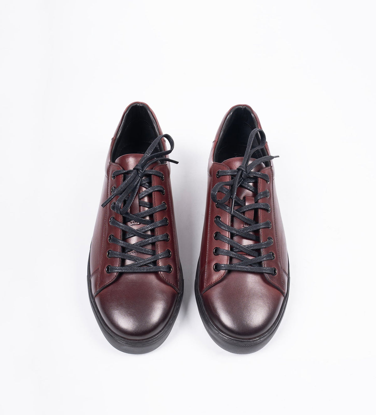 Handmade Classic Burgundy Leather Sneaker
