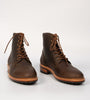 Hand Welted Brown Oiled Leather Captoe Boot