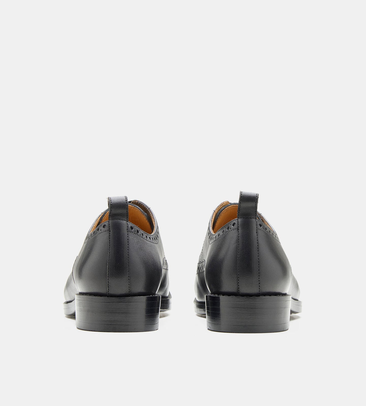 Hand Welted Black Wingtip Derby