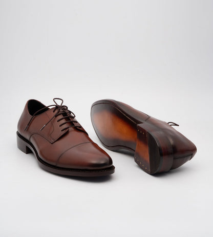 Goodyear Welted Brown Captoe Derby