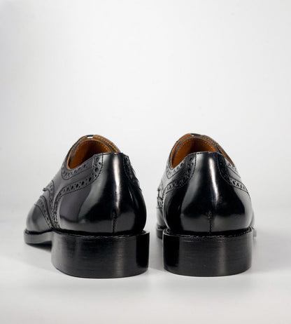 Michigan Black Full Grain Wingtip Derby Brogues