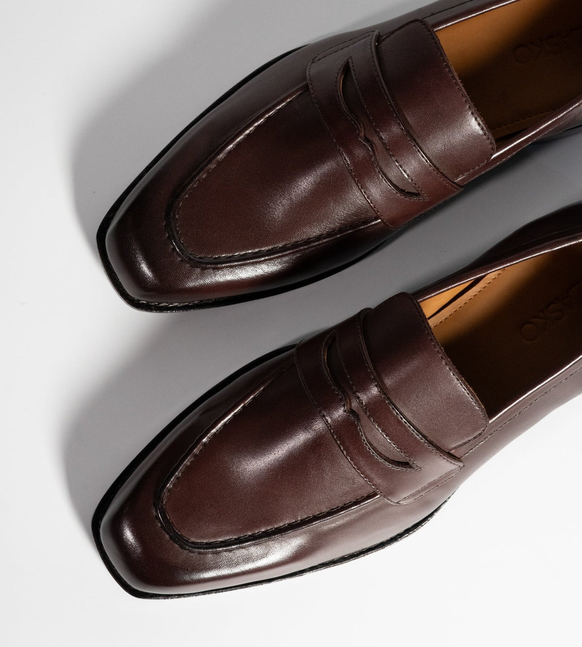 Goodyear Welted Chisel Toe Burgundy Penny Loafer