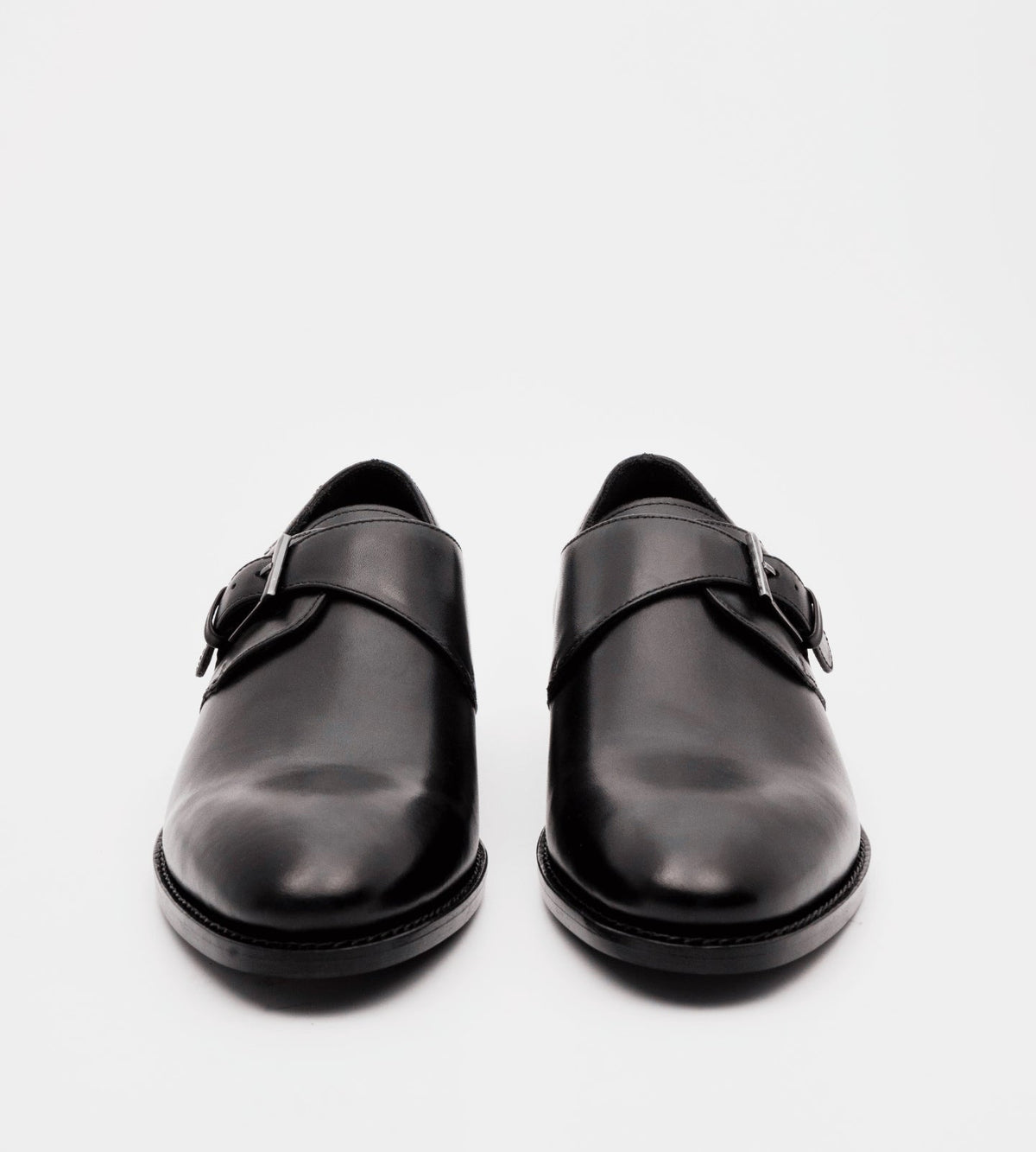 Goodyear Welted Single Strap Black Monks