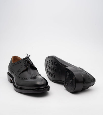 Goodyear Welted Classic Black Longwing Blucher Shoe