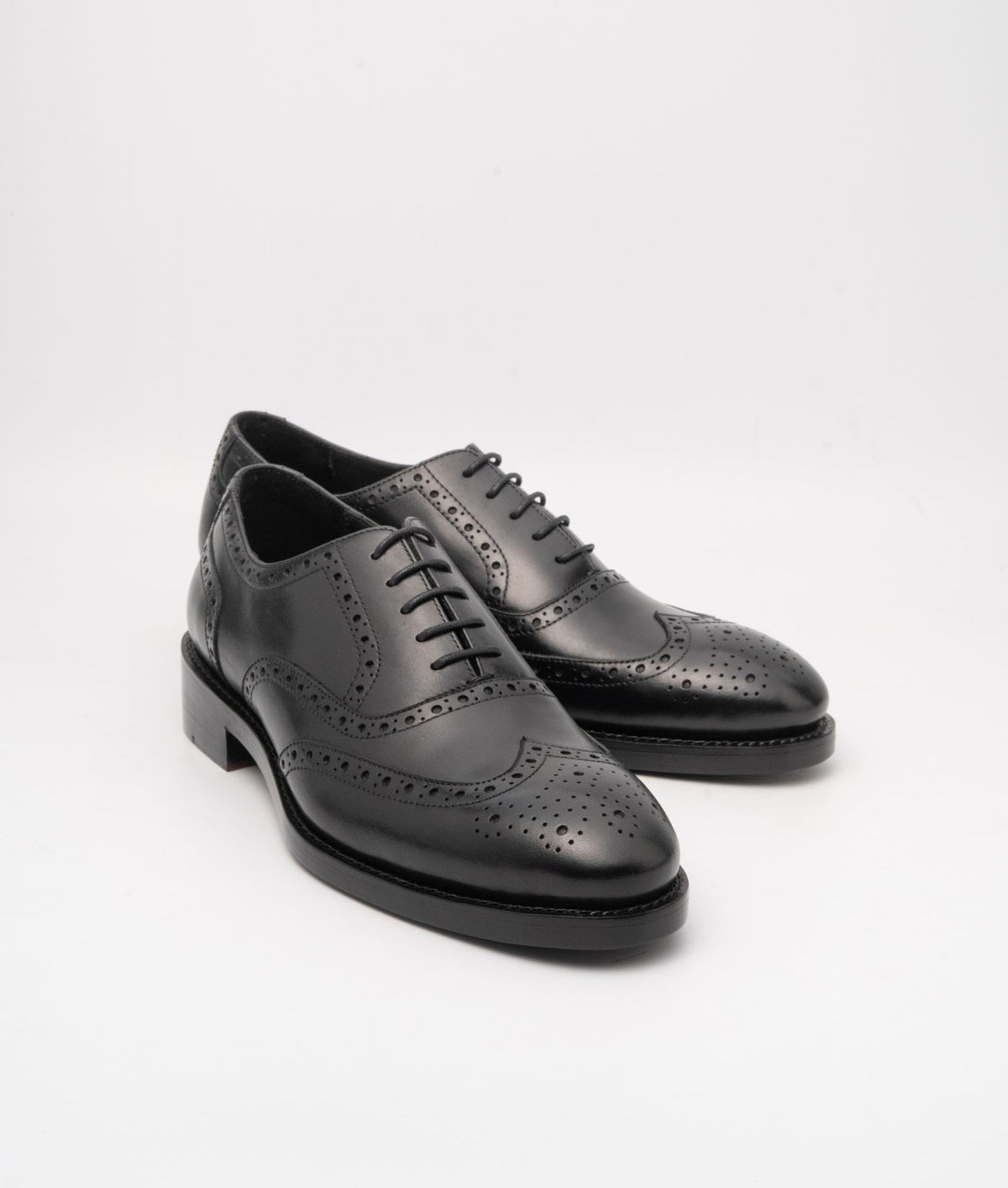 Goodyear Welted Classic Black Wingtip Oxfords