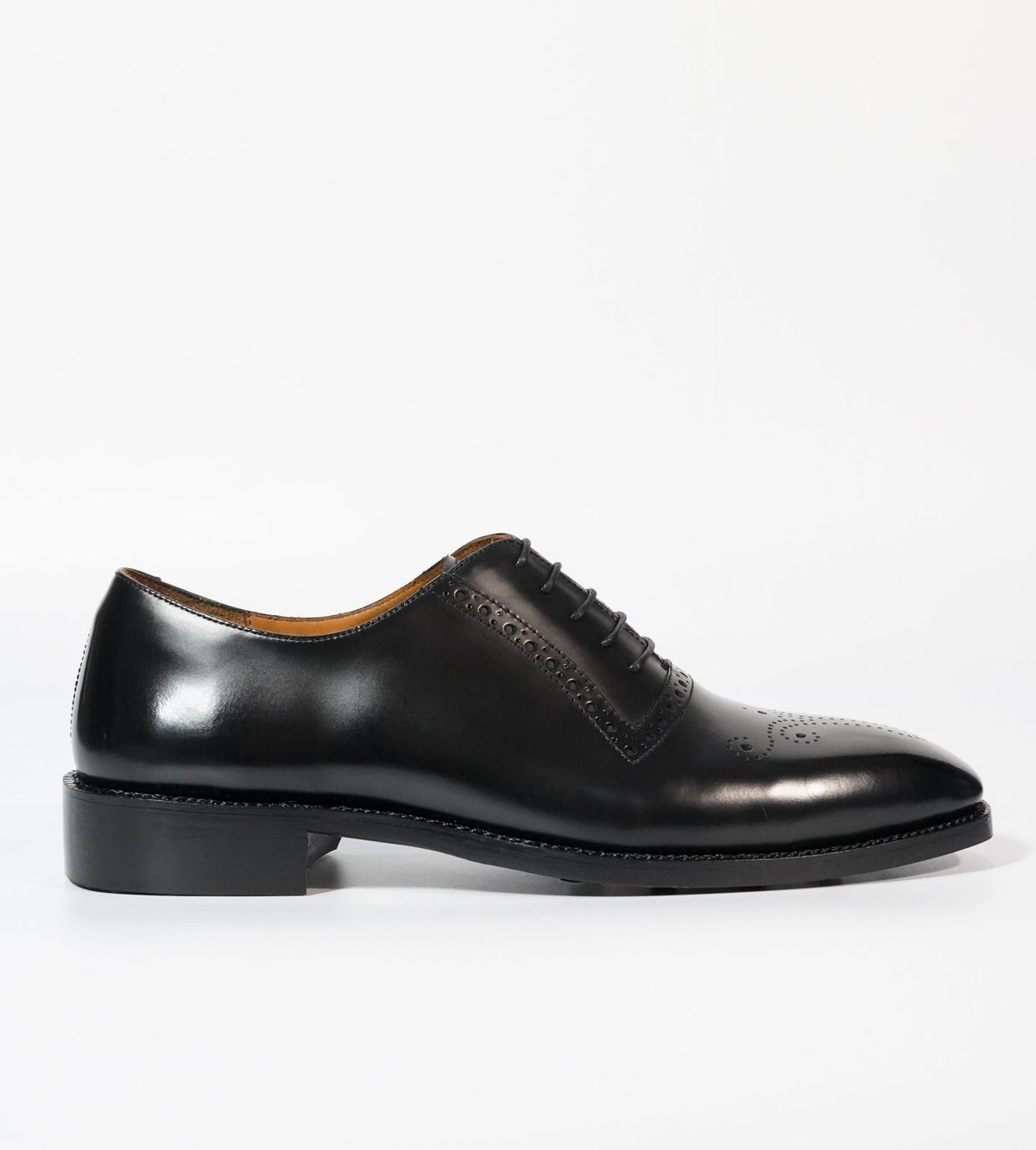Hand-Welted Black Michigan Full Grain  Brogue Oxfords