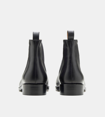 Hand-Welted Wholecut Black Chelsea Boot