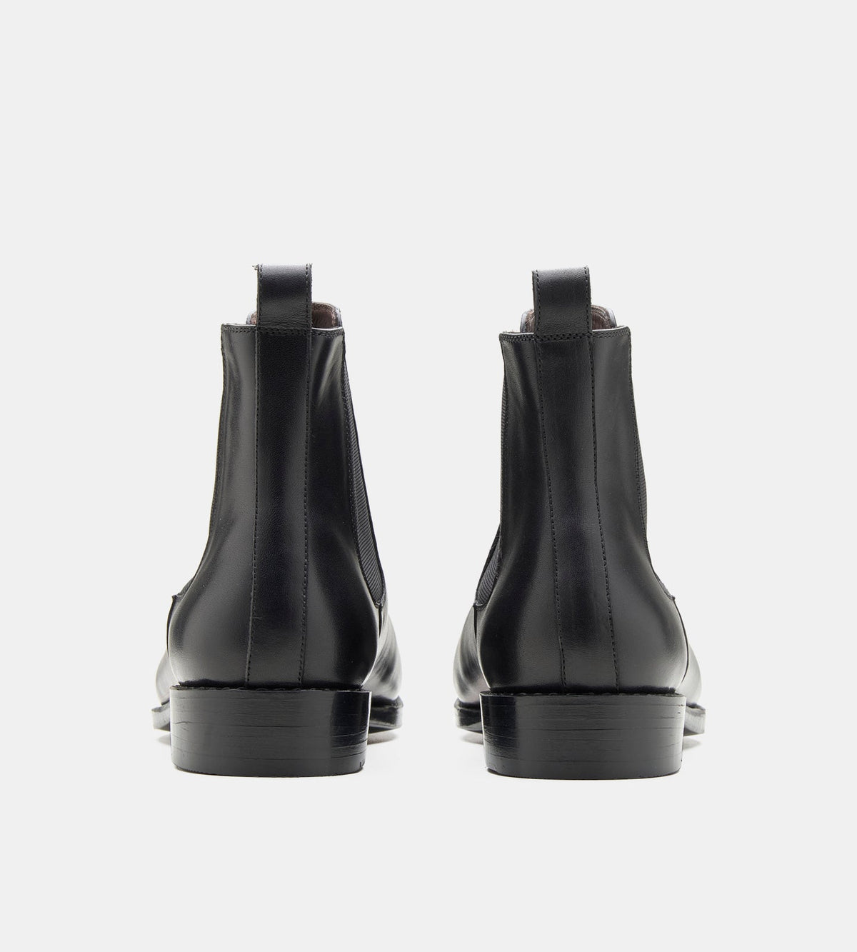 Hand Welted Classic Chisel Toe Black Chelsea Boots