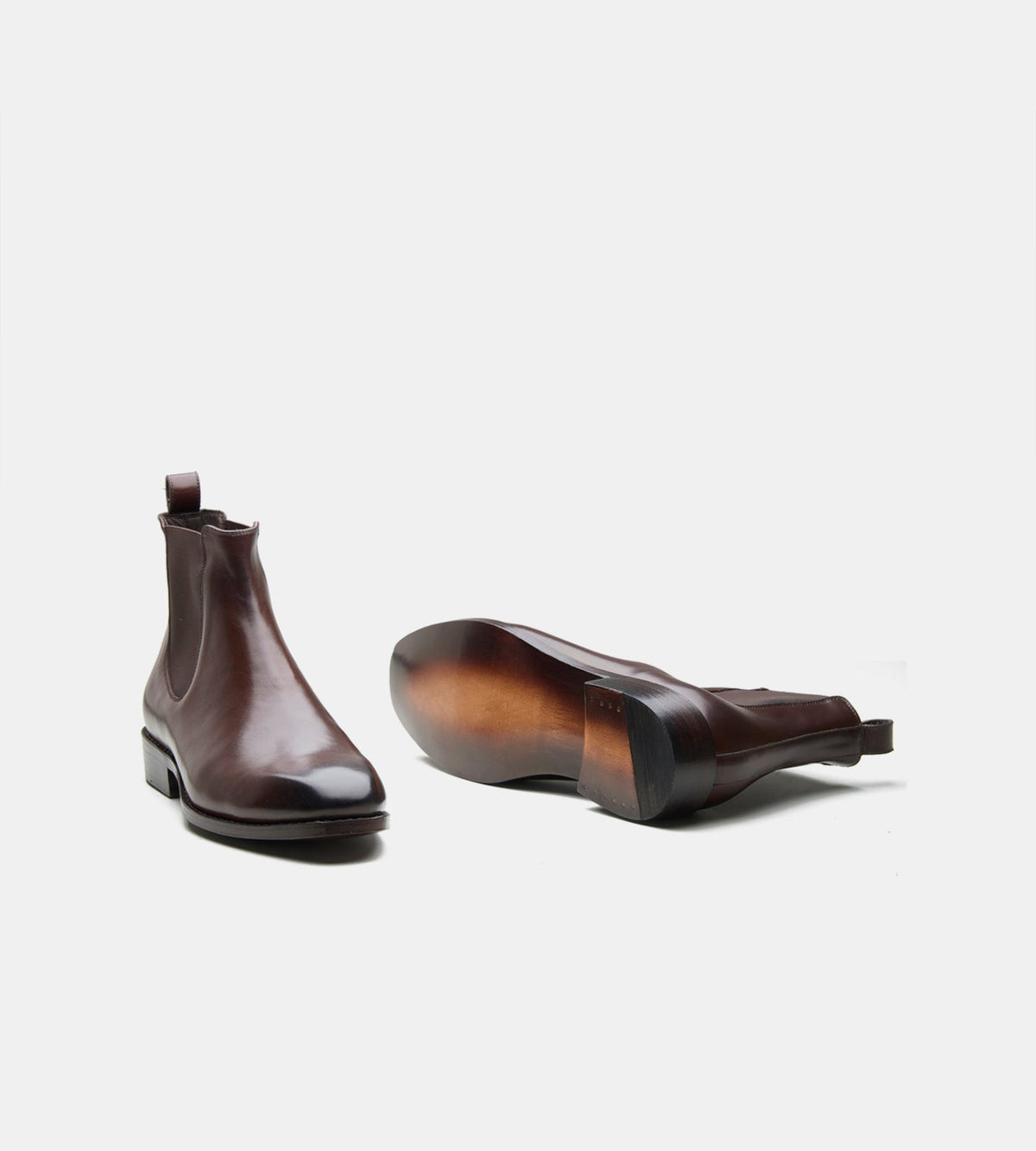 Goodyear Welted Brown Wholecut Chelsea Boot