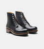 Hand Welted Black Captoe Work Boot