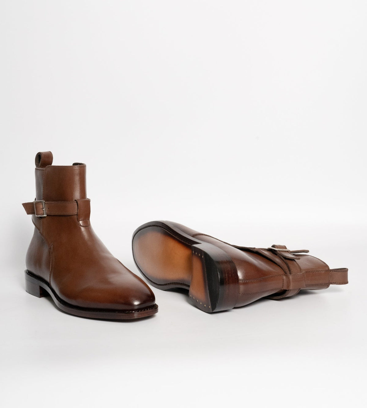 Goodyear Welted Chisel Toe Brown Full Grain Jodhpur Boot