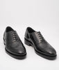 Hand Welted Classic Black Wingtip Oxfords