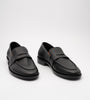 Hand Welted Unlined Black Milled Leather Penny Loafer
