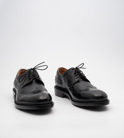 Goodyear Welted Classic Black Longwing Blucher Shoe