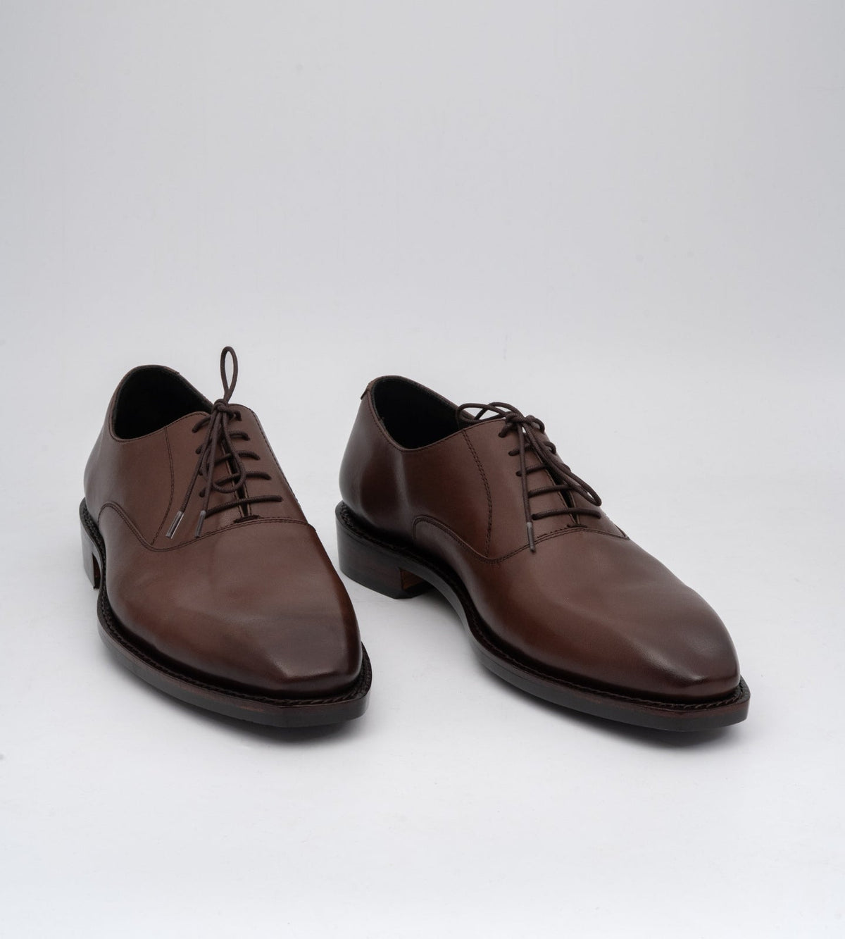Goodyear Welted Brown Chisel Toe Oxfords