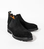 Hand Welted Comfort Black Suede Chelsea Boot