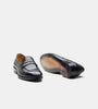 Hand Welted Black Penny Loafer