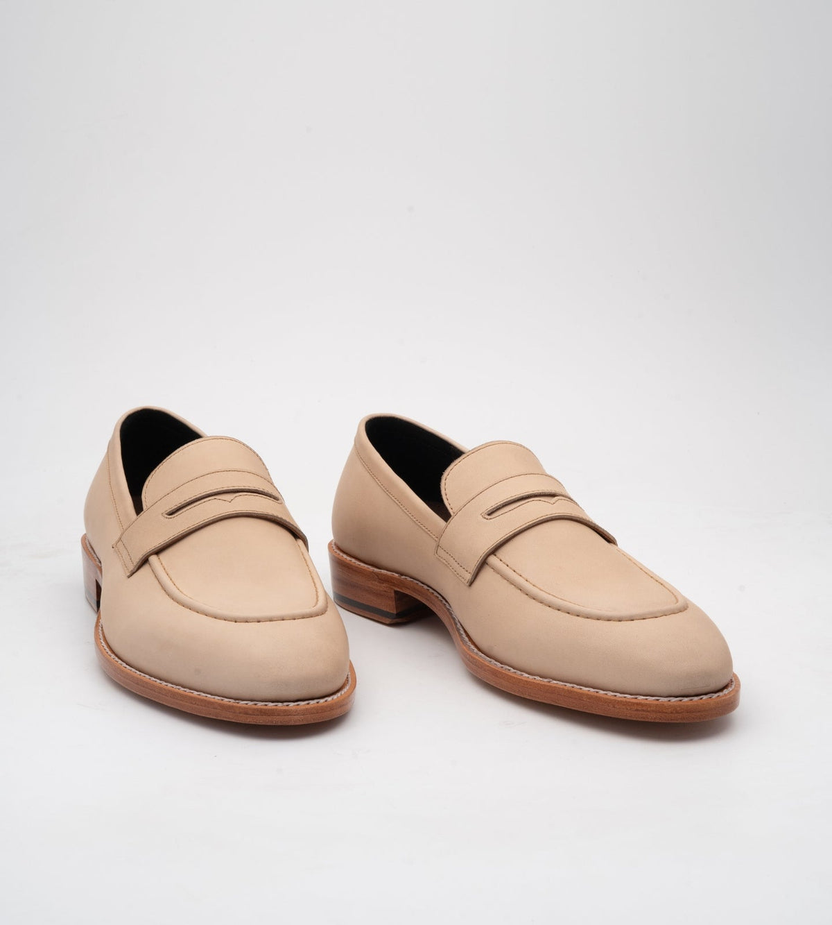 Goodyear Welted Classic off-White Penny Loafers