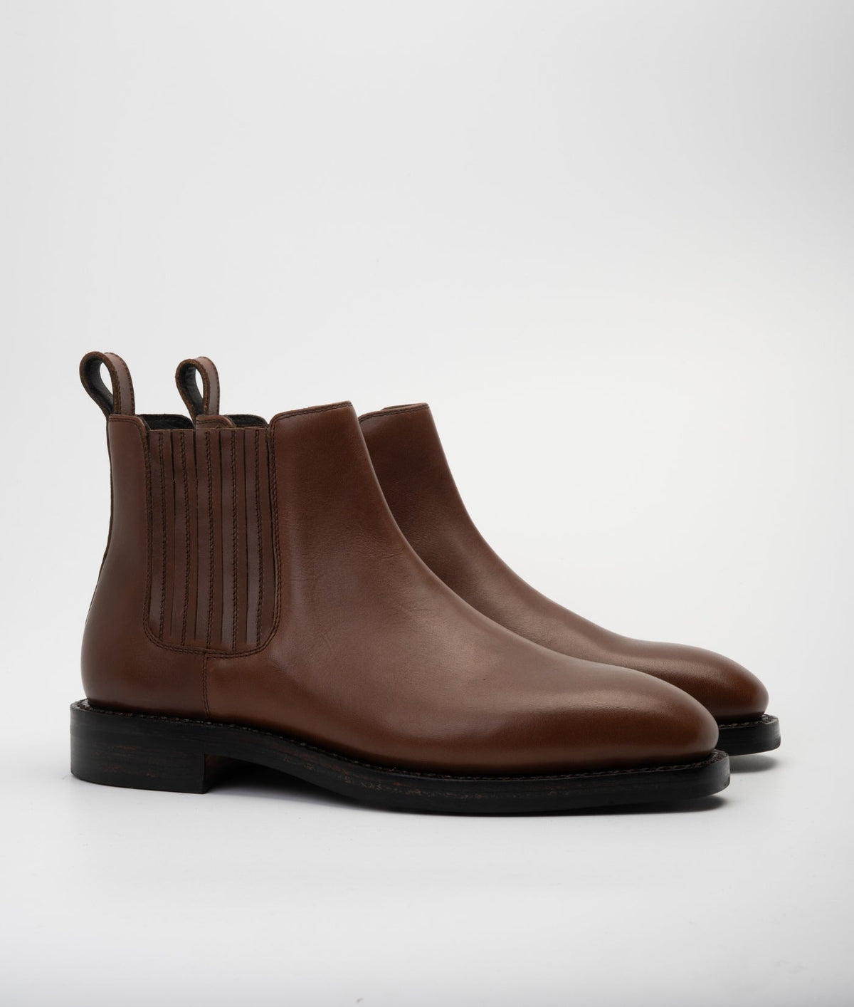 "Albion" - Hand Welted Tan Chelsea Boot