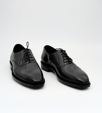 Goodyear Welted Black Chisel Toe Oxfords