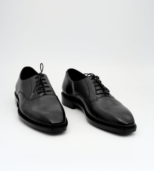 Goodyear Welted Black Chisel Toe Oxfords