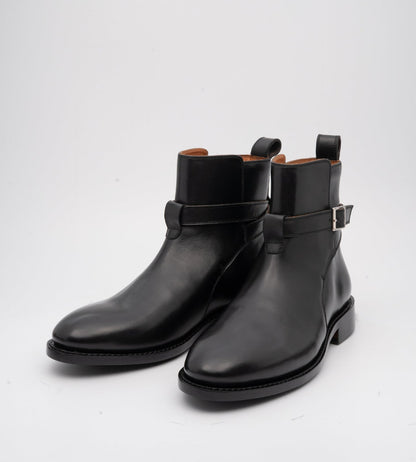 Goodyear Welted Black Full Grain Jodhpur Boot