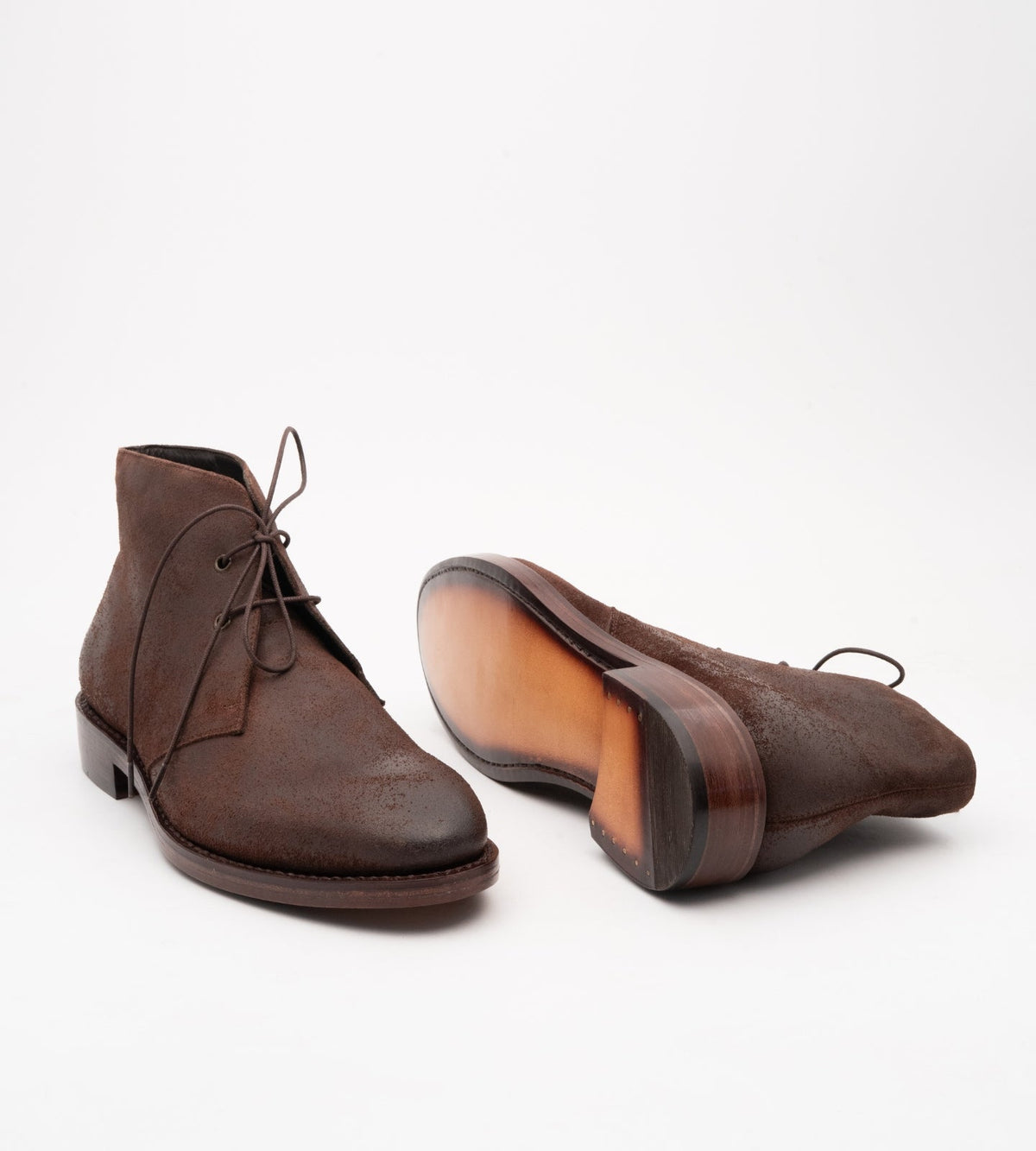 Hand-Welted Roughout Suede Leather Chukka Boot